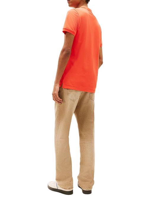 Polo uomo arancione in cotone Tommy Jeans | DM0DM20676SN6